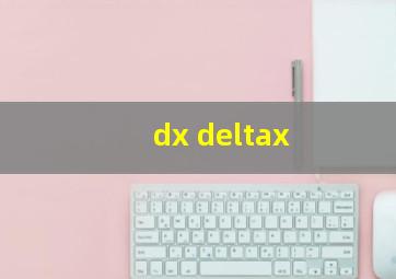 dx deltax